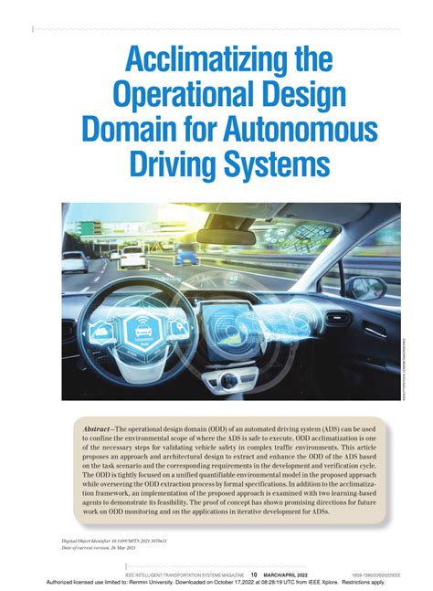odd autonomous driving|operation design domain.